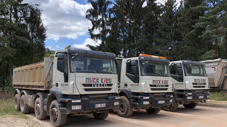 Fuhrpark der Mick Kies GmbH – LKW-Flotte